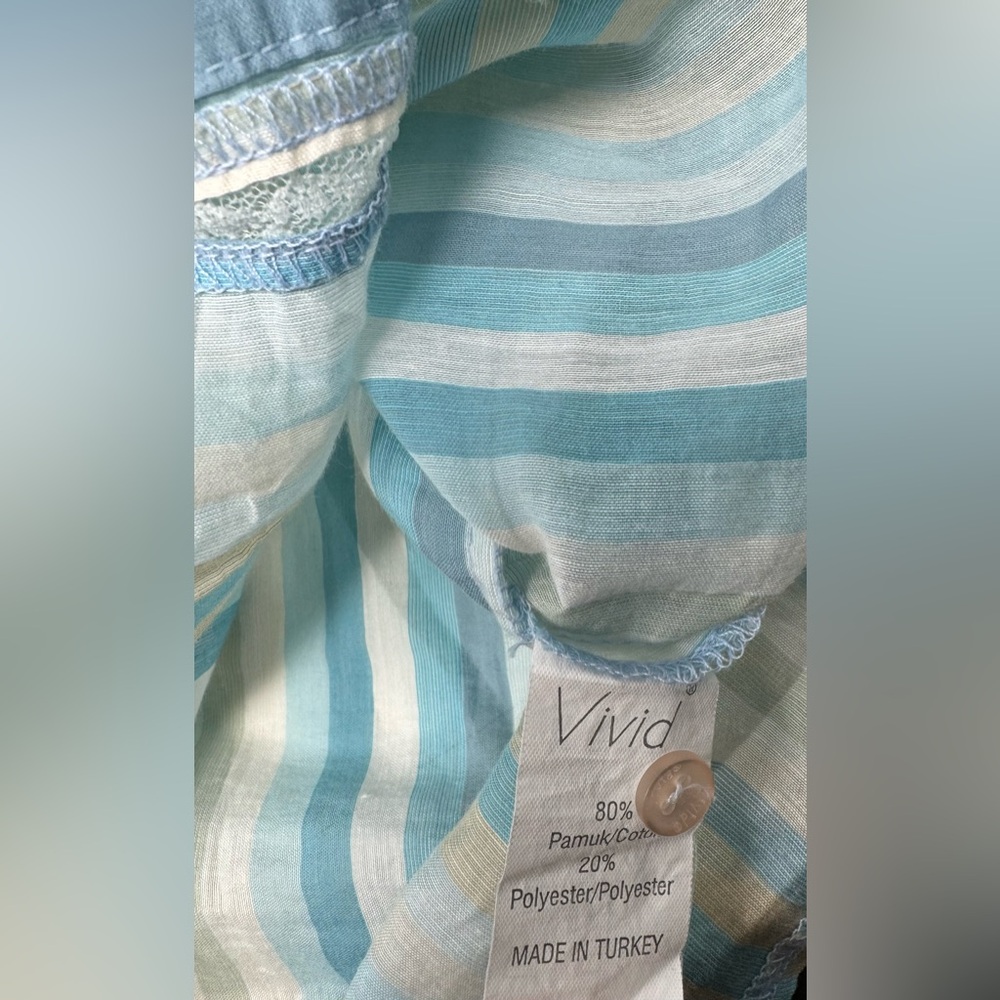 🛍️SALE🛍️ Vivid Women’s 3/4 Sleeve Button-Down Shirt - Picture 6 of 7